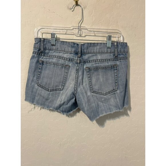 Forever Twenty One 21 Sz 26 Jean Denim Cut Off Frayed Hem Short - Picture 3 of 9